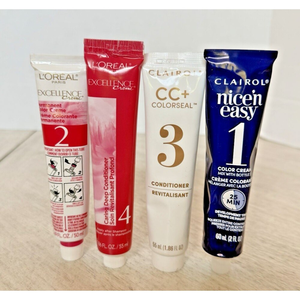 L'Oréal Paris Excellence Conditioner, Clairol CC Colorseal, Nice 'n Easy 4Pcs